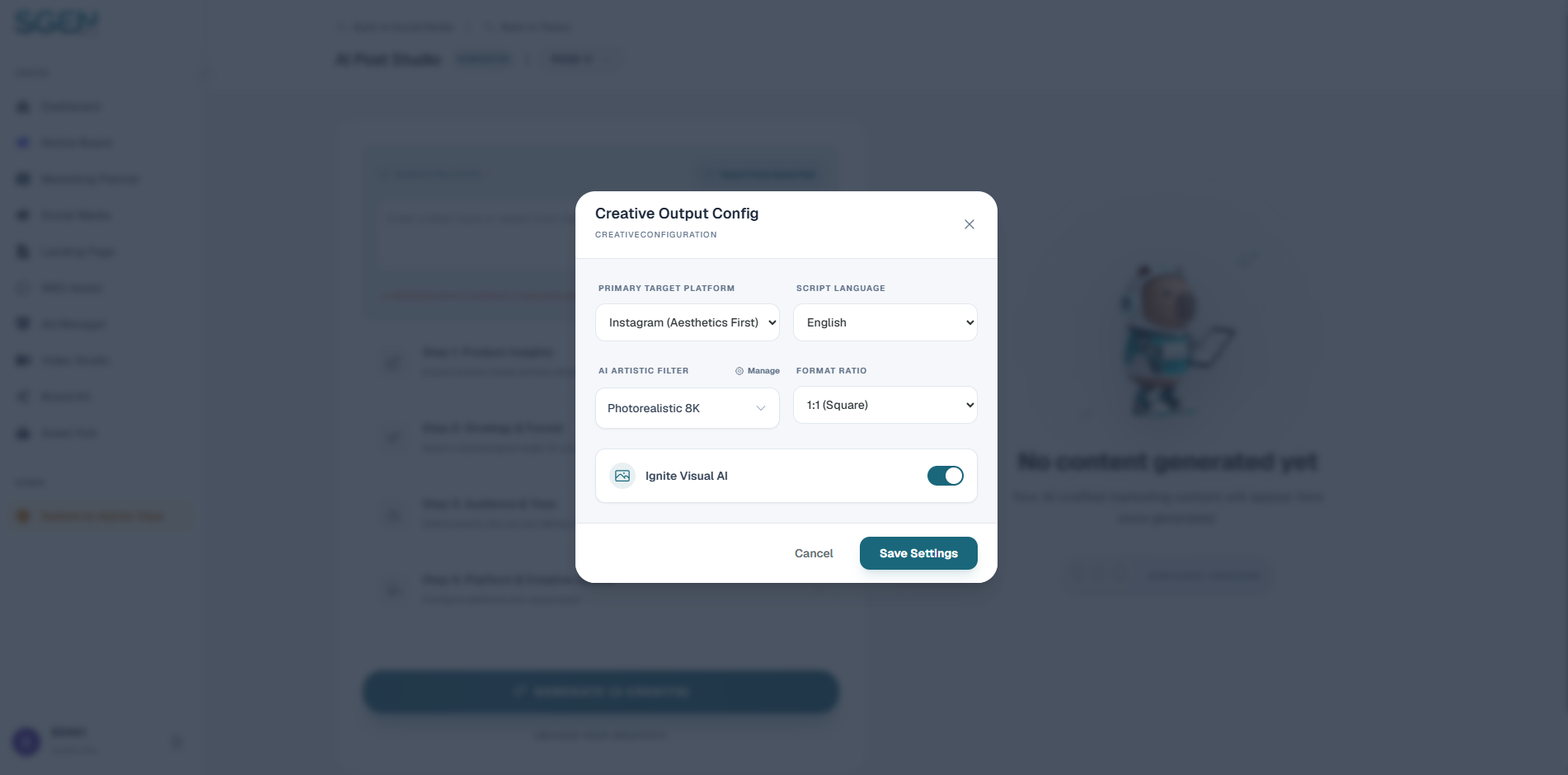 Step 4: Platform & Creative Assets